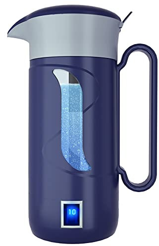 HISOIT Hydrogen Alkaline Water Maker Machine Generator Hydrogen Water Bottle Pitcher Ionize System with SPE & PEM Tech, Make Hydrogen Content to 800-1200 PPB