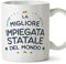 MUGFFINS Tazas para FUNCIONARIA mujer - En Italiano - Miglior del Mondo - 11 oz / 330 ml - Regalo original y divertido