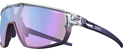 JULBO Rush Sunglasses, Capsule Bike, Transparent/Violet, One Size Unisex Adults