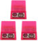 KUM AZ1032016-R - Anspitzer mit Behälter 2in1 M2, 3 Stück, pink, Doppelspitzer mit Dose