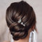 Prosy Forcine per capelli da sposa con cristalli dorati, con strass, per donne e ragazze (confezione da 5)