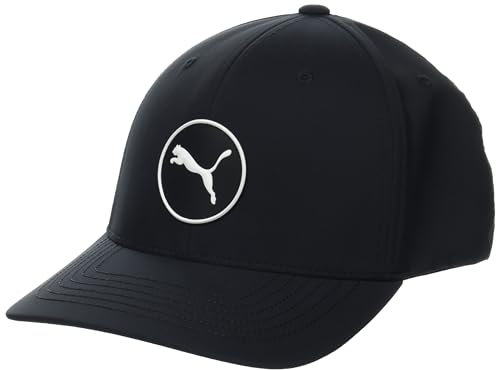 pumagolf Herren Circle Cat Tech Cap Verschluss, Puma, Schwarz, Einheitsgröße