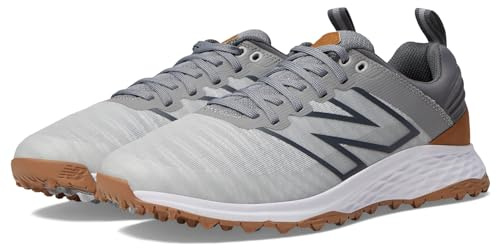 New Balance Men's Fresh Foam Contend v2 Golf Shoe, 13 2E, Grey/Charcoal