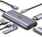SSK Powered USB Hub 3.2 𝟭𝟬𝗚𝗕𝗣𝗦 7 Port USB C Adapter mit Dual 𝟰𝗞 HDMI,2 USB A&2 USB C 3.2 Gen 2 Data Ports Hub,100W PD Charging USB Hub für iPad,MacBook Pro/Air,Flash Drive,iPhone 15,Laptops