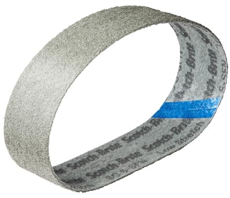 3M Scotch-Brite Lot de 5 bandes abrasives non tissées SC-BS - 30 x 533 mm - Par exemple pour lime à bande Makita 9031 ou ponceuse à bande Metabo RBE 9-60 - Grain au choix (S sfn/sfn/vert)