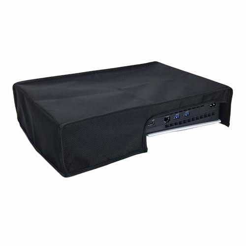 Fiorky pS5 Protector de cubierta antipolvo para consola de juegos Paystation 5 Funda antiarañazos a prueba de polvo Funda impermeable con cubierta antipolvo extraíble para consola de juegos