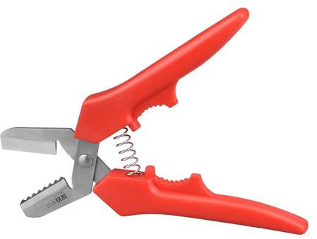 perfk Clip per Castagne Apri Castagne Maniglia Professionale Comoda Taglia Utensile da Cucina Sguscia in Acciaio Inossidabile, Rosso