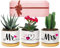 Giftasy Couple Gifts for Her His - Mr & Mrs Planter Pots Set, Wedding Gifts for Bride and Groom, Couple Gift for Valentine’s Day Anniversary Christmas New Year Engagement