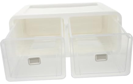 CAXUSD 1stk Kleiderschrank Aufbewahrungsbox Gepolsterte Socken Bh-aufbewahrungsfach Kommode Für Schrank Durchsichtige Kunststoffschale Unterwäsche Fall Ablagefach Einfach Weiß Pp Staubbox