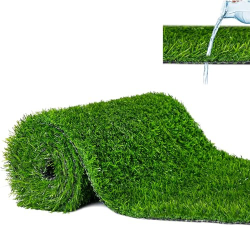 Mazovia Gazon Synthétique Exterieur avec Picots 30mm - Faux Gazon pour Balcon, Terasse et Jardin - Premium Tapis Gazon au mètre - Fausse Herbe Balcon - Tapis Herbe Artificielle - 200x200 cm - Vert