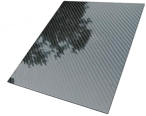 JIEYUZYUO Placa de Fibra de Carbono de 3K 50X50 Mm Suco de Tejido de Sarga, Lámina de Panel de Fibra de Carbono para Hélices de Drones, Sillas de Montar en Bicicleta/50X50X3Mm