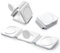 Hd-line 3 in 1 Magnetisches kabelloses Ladepad, Faltbare Ladegerät, Kompatibel mit iPhone 15 14 13 12, Apple Watch Ultra 9/8/7/6/5/4/3/2/SE/AirPods 2/3/Pro, Schnellladegerät, Weiß