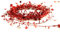 SULOLI Folien Stern Girlande,7.5 Meter Folien Stern Lametta,Glitzer Stern Draht für Party Weihnachten Karneval Party (rot)