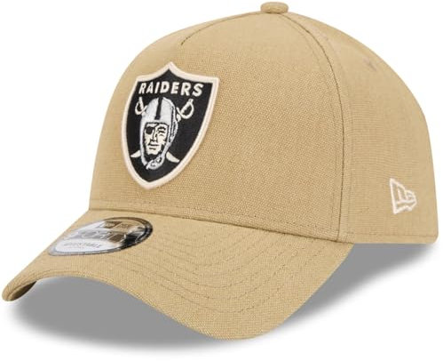 New Era A-Frame Trucker Leinen Cap - Las Vegas Raiders beige