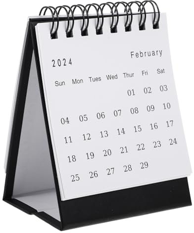 BCOATH Mini Tischkalender Englischer Desktop Kalender Für Büro Und Zuhause Monate Dickes Für Planung Und Organisation