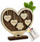 Birdart Box® Holzschild Herz mit Namen – Moderne Holzdeko personalisiert aus umweltfreundlichem Holz, individuelles Geschenk mit Gravur (Herz)