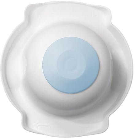 Fingerschutz Reibe Restehalter - 11,3 x 5 x 11 cm Fingerschutz für Reibe und Hobel, Sicherheitsfruchthalter, blue