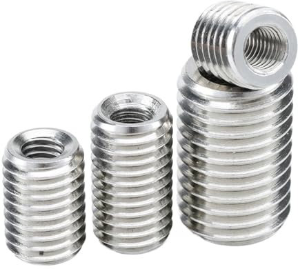 1~5 Stück M2M2.5M3M4M5M6M8M10M12 Innen-/Außengewindeadapter Schraubenmuttern Einsatzhülse Konvertermutter Kupplung 304 Edelstahl(15mm,M12xM20-1pcs)