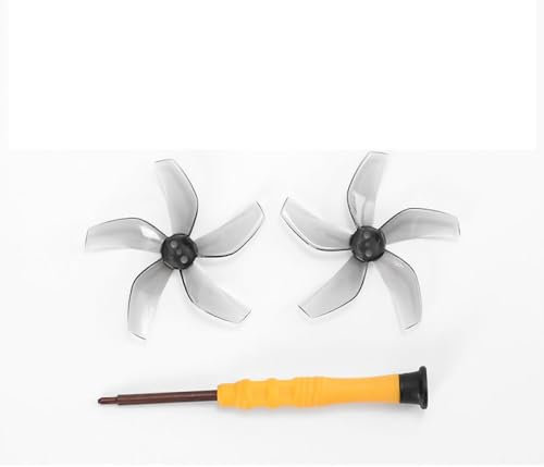 Geräuscharme Propeller Kompatibel für DJI NEO, Drohne Propeller Requisiten Schnellspanner Quadcopter Propeller Ersatz Flügel Drohne 5-Blatt-Paddel (keine Schrauben) (1 Paar grau)