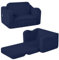 MeMoreCool Cord Kindersofa, Kinder Relaxsessel, Baby Lounge Sofa, Mini Couch für Kuschelecke Kinderzimmer, ausklappbare Couch für Jungen und Mädchen im Alter von 1–3 Jahren, Blau