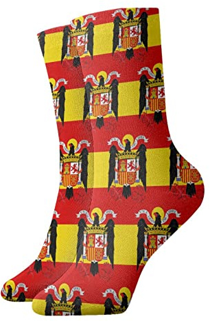 TradesForU Appealing - Calcetines deportivos de bandera antigua, color negro, calcetines para correr, transpirables, calcetines deportivos casuales