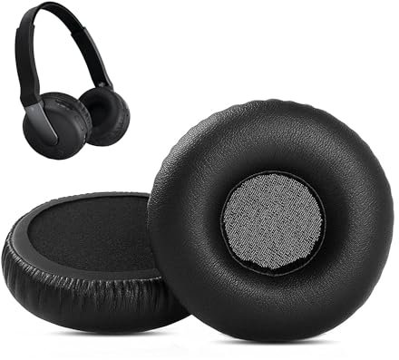HTINDUSTRY Cojín de Repuesto para Almohadillas Compatible con Sony DR-BTN200 BTN200 BTN 200 Auriculares Almohadillas con Cuero proteico más Suave/Espuma viscoelástica