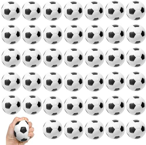 40 Stück Mini Sportbälle,4CM Antistressball,Mini Fußball Schaum Stressabbau Bälle,Schaumstoffbälle,Stressabbau Spielzeug,Anti Stress Spielzeug Bälle,Fußball Stressbälle für Kinder Erwachsener