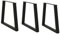 UJCHVHN Artikel: Esstischbeine, V-Form, Schwarz, 70 x (72–73,3 cm) Stahl, Tischzubehör, Tischbeine, 3 Stück