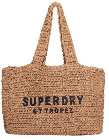 Superdry Damen City Tragetasche in Häkeloptik