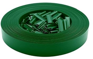 Hooma - Kit de lamelles Occultantes PVC 200m x 4.7cm 400 Clips pour Panneau Grillagé Clôtures Rigides - Vert