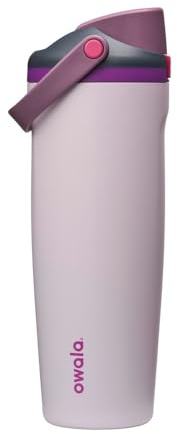 Owala FreeSip Sway Borraccia in acciaio inox, 890ml, Dreamy Field | Acciaio inox termico | Maniglia robusta per il trasporto rapido | Coperchio antigoccia con apertura a pulsante