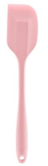 COFI 1453 Silikon Teigschaber - Flexibel, hitzebeständig & vielseitig einsetzbar - 28 cm Pink