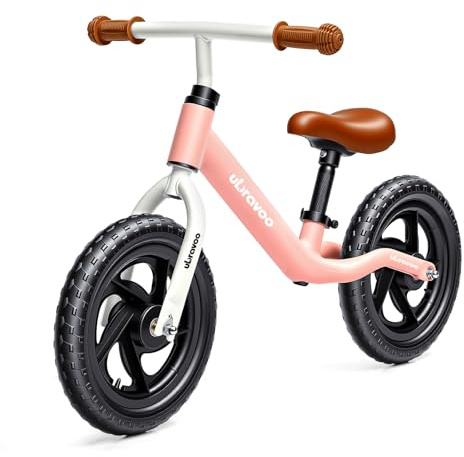 UBRAVOO Toddler Balance Bike 2 Year Old, No Pedal Kids Toy Bike for 2-5 Years Old, Lightweight Kids Bike with Adjustable Seat, Push Bicycle with Air Rubber Tires, Gift for 2-3 Boys Girls