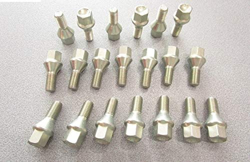 Car Passion Kit 20 bulloni Ruota Fiat Grande Punto Sedici Croma Punto Evo dal 2005 in Poi Punto 2012 Ruote Cerchi in Acciaio e in Lega Farad