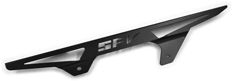 kompatibel mit: Suzuki SFV 650 Gladius BJ 2009-15 Kettenschutz Kettenabschirmung Logo schwarz IBEX
