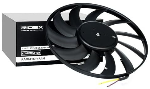 RIDEX 508R0077 Kühlerlüfter Lüfter Motorkühlung ohne Kühlerlüfterrahmen (Zarge) Kompatibel mit AUDI A6 Avant 4F5, C6 4F0959455