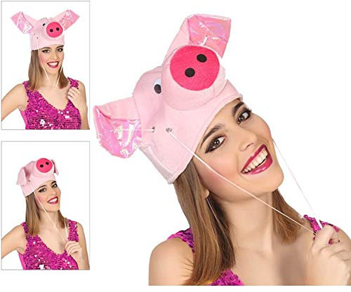 ATOSA 37894 Hut Schweinchen, Rosa, Unisex – Erwachsene