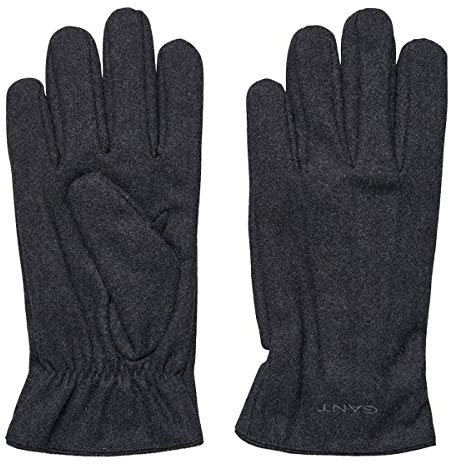 GANT Herren Handschuhe O. Melton Gloves, Größe:S-M, Farbe:Anthrazit-Melange(95)