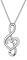 WINNICACA Musiknote Halskette Sterling Silber Erstellt Weiß Feueropal Dance Lover Anhänger Halsketten für Frauen Mädchen Geschenke Schmuck