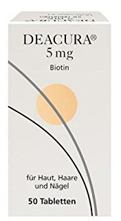 Deacura 5 mg Tabletten für Haut, Haare und Nägel 50 Stück
