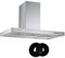 Cookology TSH901SS A Energy Rated 90cm Chimney Cooker Hood Extractor Fan, 3 Speed 315m3/hour, LED Lights, Wall Mount Range Hoods with CF150 Filters - in Stainless Steel