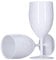 ProductPro 6 x Wine Glasses (White) - 300ml Capacity - Reusable Plastic, Dishwasher Safe