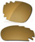 LenzReborn Verres polarisés de rechange pour lunettes de soleil Oakley Jawbone Vented - Plus d'options, Ombre dorée - Miroir polarisé, Taille unique