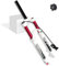 LvTu MTB Fahrrad Luft Vorderrad Gabel 26 27.5 29 Zoll, Ultraleicht Magnesiumlegierung Mountainbike Federgabel Gerades/Konisches Rohr for 1.5-2.45 Reifen(Straight Remote Lock Out,27.5 inch)
