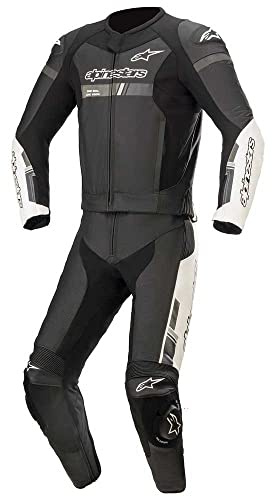Alpinestars Lederkombi mit Protektoren GP Force Chaser Lederanzug 2-p. s/b 52, Herren, Sportler, Sommer, Weiß