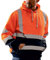 Zhiyao Herren Kapuzen Sweatshirt Reflektierend Jacke Warnjacke Verkehr Arbeitsjacke Baustelle Sicherheitsjacke Winter Herbst Kapuzenpullover Gelb Orange Grün Warnschutz Jacke Mantel