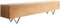 DELIFE TV-Board Kayu Akazie Natur 200 cm 4 Türen V-Fuß Lowboard