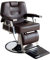 Sossiyule Friseurstuhl, Modern, Verchromt, Braun - Hydraulischer Friseurstuhl, Neigbar, 360°, Für Salon, 110 x 70 x 100 – 113 cm