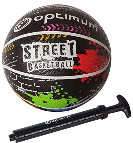 Optimum Basketball Balls - Durable Korean Rubber, All-Weather Grip, Regulation Weight, Versatile for Indoor/Outdoor Play, Enhanced Control & Precision for Youth & Adults
