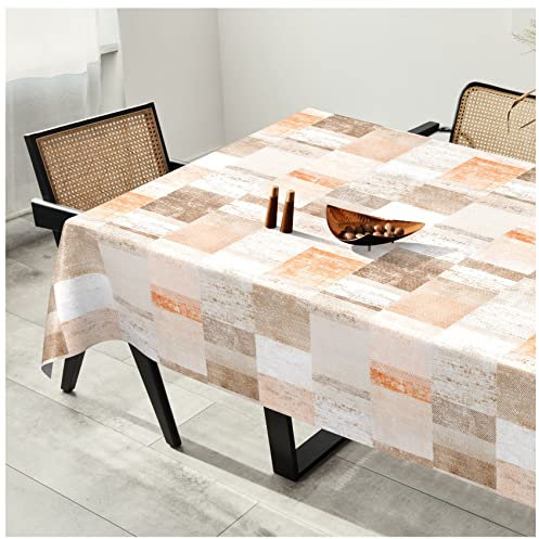 Wachstuchtischdecke Wachstuch Tischdecke abwaschbar Wachstischdecke Plastik-Tischdecken Glatt 100x140cm Schnittkante Patchwork Oldstyle